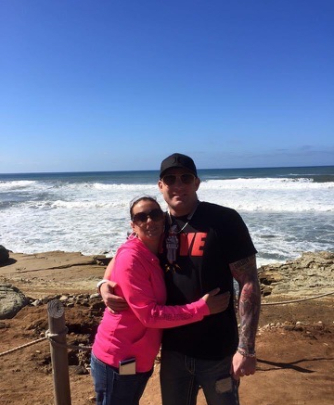 Josh and Jessica at the beach