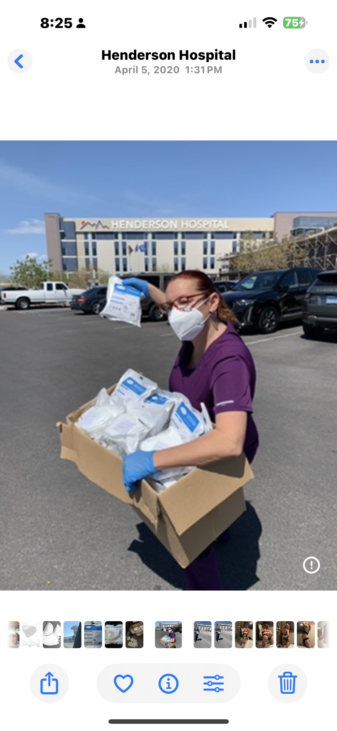 Jessica delivering masks during COVID