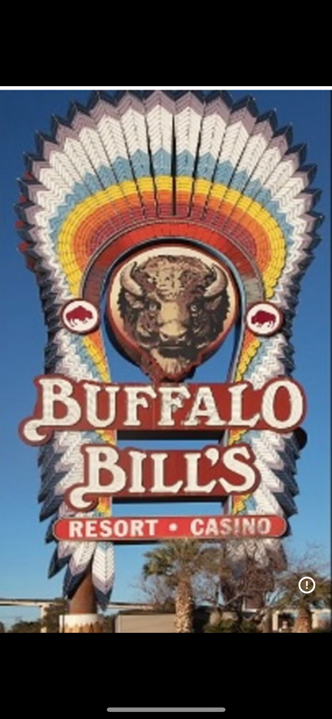 Buffalo Bills Casino marquee — Primm Nevada — where Jessica was left by CHP officer